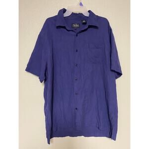 Men's Nat Nast Men's Shirt- Blue-Size L-EUC